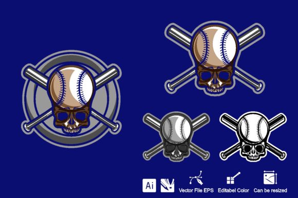 Baseball Stick E-Sport Logo: A Versatile Design for Your Gaming Brand
