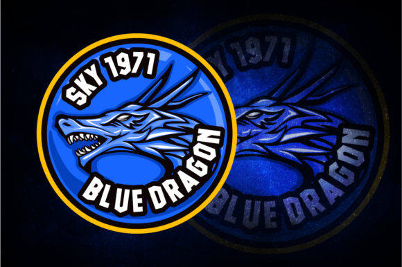 Blue Dragon E-Sport Logo: Perfect for Your Team