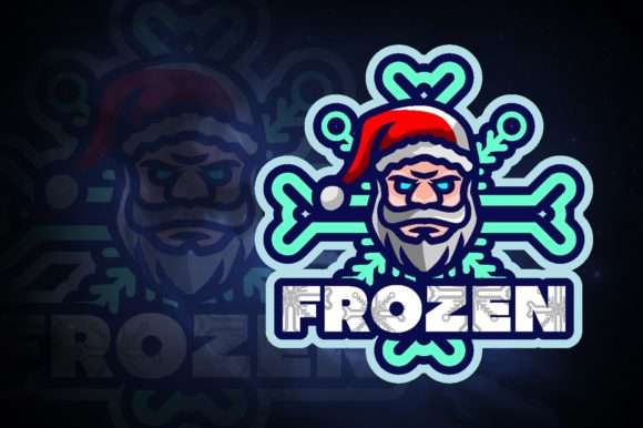 Enhance Your Gaming Brand with the Santa Ice E-Sport Logo