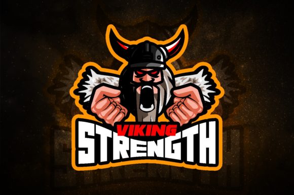 Explore the Versatility of Viking Strength E-Sport Logo for Your Gaming Team
