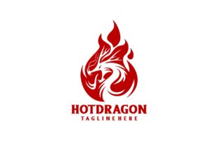 Hot Dragon: A Powerful Mascot Logo for Gaming Brands