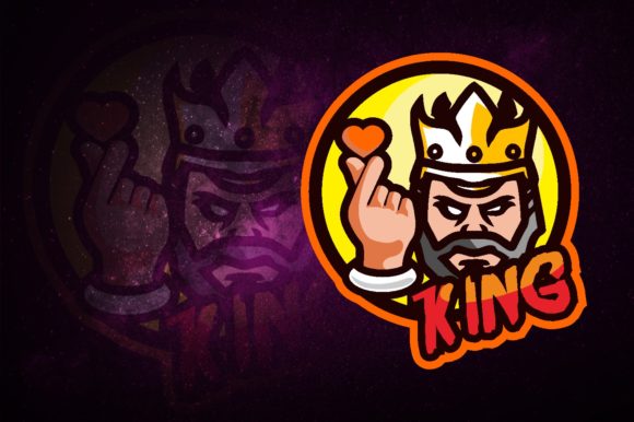 King Love E-Sport Logo: Perfect for Your Gaming Team and Brand