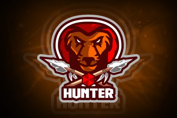 Lion Hunter E-Sport Logo: Elevate Your Gaming Brand