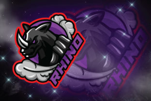 Rhino E-Sport Logo: A Versatile and High-Quality Branding Solution for Your Gaming Team
