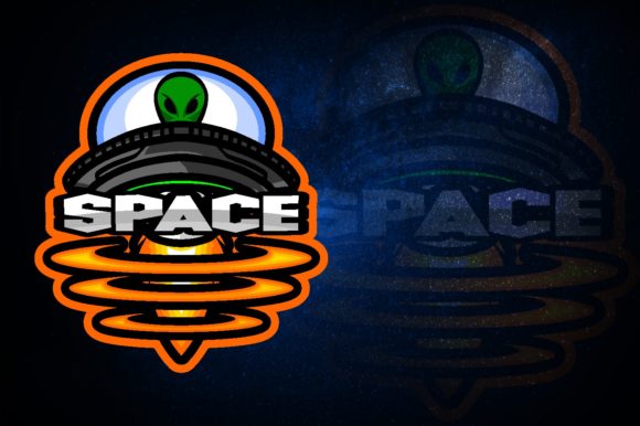 Space Ship E-Sport Logo Graphic: A Versatile Design for Your Gaming Brand