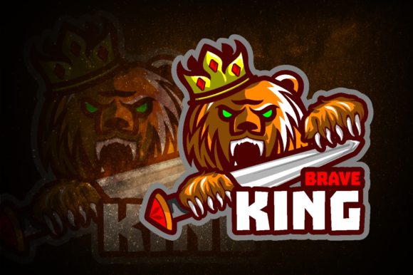 Strategic Use of the Brave King E-Sport Logo for Enhanced Branding and Team Identity