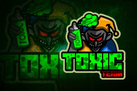 Toxic Clown E-Sport Logo: A Bold and Edgy Choice