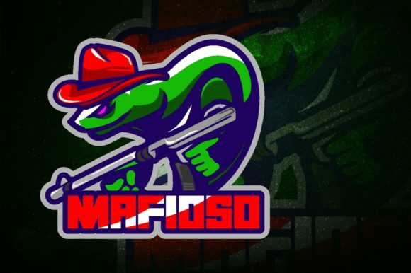 Unleash Your Gaming Brand with Mafioso Snake E-Sport Logo