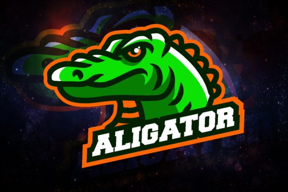 Unleash Your Gaming Brand with the Alligator E-Sport Logo Graphic