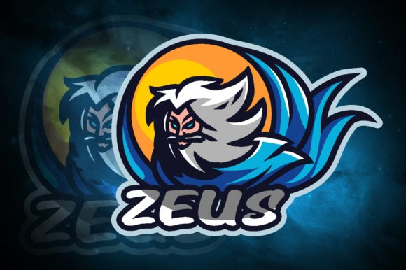Unleash Your Gaming Brand with the Zeus Thunder E-Sport Logo