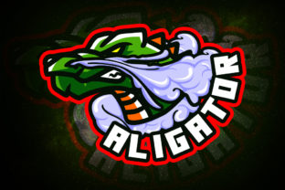 Unleash Your Gaming Team's Identity with the Alligator E-Sport Logo